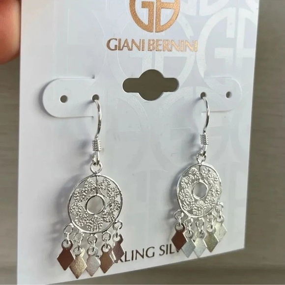 Giani Bernini 925 Sterling Silver Earrings MADE IN ITALY - Picture 5 of 7